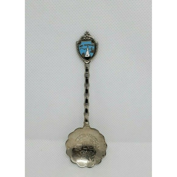 New Hampshire Scallop Shape Collectible Engraved Mini Silver Spoon Home Décor - Picture 1 of 11